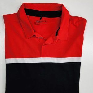 Nike Dri-Fit men's golf shirt red size xxl